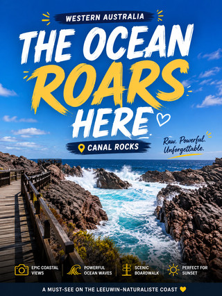 🇦🇺 The Ocean Roars Through These Rocks 🌊