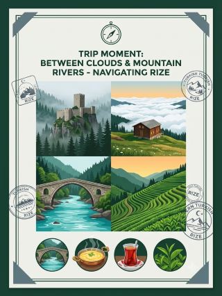 ☁️⛰️ Floating in the Emerald Mist: Where Rize’s Rushing Waters Touch the Clouds 🌊🍃