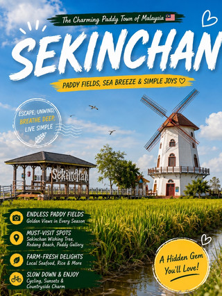 🇲🇾 Sekinchan, Selangor | A Peaceful Escape Surrounded by Endless Green Fields 🌾✨