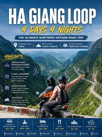🇻🇳Ha Giang Loop 4 Days 4 Nights from Hanoi: The Ultimate Northern Vietnam Road Trip