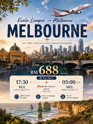 🌿 MELBOURNE — WHERE CITY CULTURE MEETS EPIC COASTLINES 🇦🇺✨