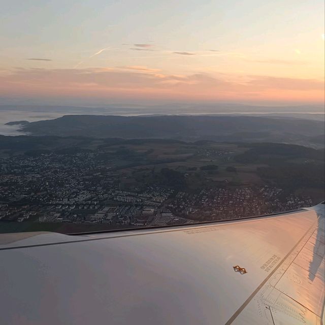 Beautiful Sunrise above Zurich 