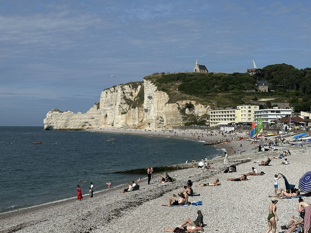Charming coastal town in Normandy 