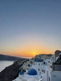 Santorini's Sunset Magic
