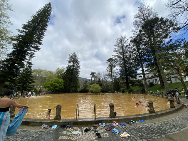 Beautiful hot spring town Furnas