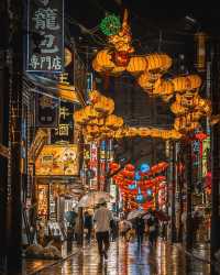 夜の横浜・雨の幻