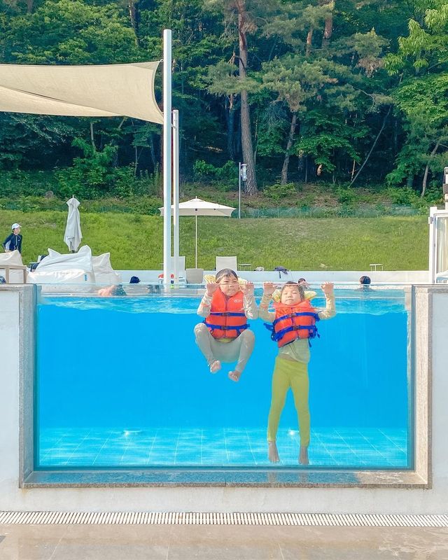 예쁜 수영장 & 독채 가든
가족여행 숙소로 모든 게 만족스러웠던 포레스트뷰 호텔 🌲🌳💚