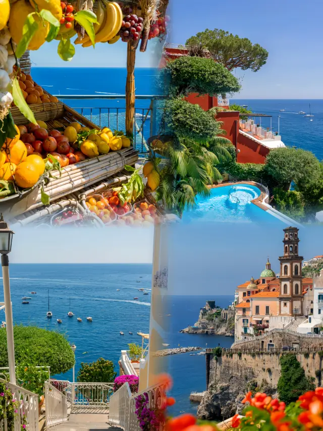 Amalfi, that's a touch of coolness in the summer, and the romantic scent of lemons is overflowing!