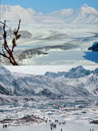 Laigu Glacier, Millennia Blue Ice