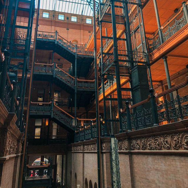 Entering the Iconic Bradbury Building in Los Angeles 🇺🇸