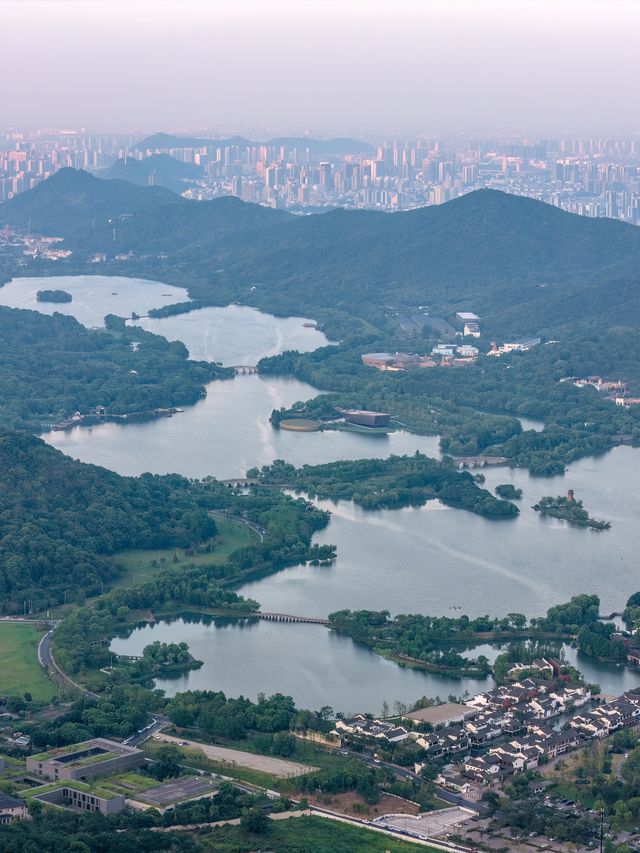 杭州湘湖徒步登山路線,視角絕美不輸西湖。