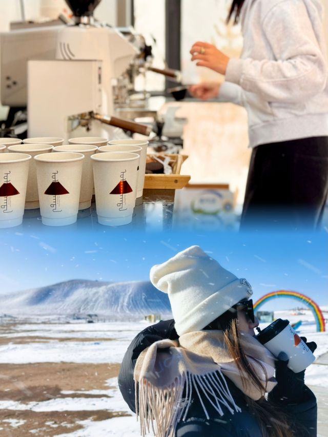 烏蘭哈達 一家小眾網紅民宿 躺床上看火山