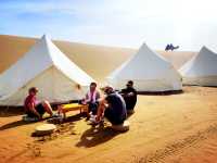 Glamping in the dessert 