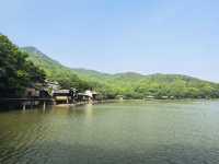 桃花影落，碧海潮生