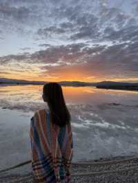 Amazing Sunset at Chaka Salt Lake