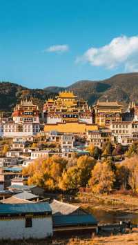 11月的香格里拉三天兩晚，旅行攻略！  十一月的香格里拉， 秋色未盡，初雪已落， 普達措的屬都湖倒映