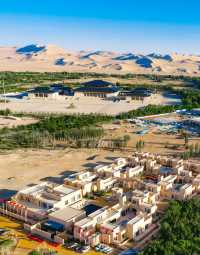 住進沙漠綠洲裡敦煌新開的頂奢酒店也太絕了吧！