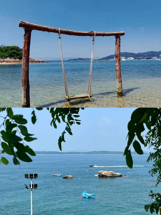 深圳の崖の小さな列車、ゼリーカラーの海へ突入 | Trip.com 深セン