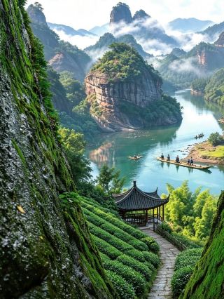 Spring mist and rain in Wuyi | This is the real-life ink-wash fairy mountain