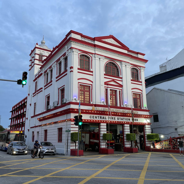 Firefighters Mural in Penang’s Twilight 