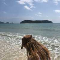 Tengah beach, a very calm beach in Langkawi 