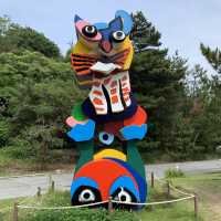 In search for the red and yellow pumpkins- Naoshima 