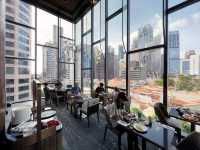 Glass house hotel dining