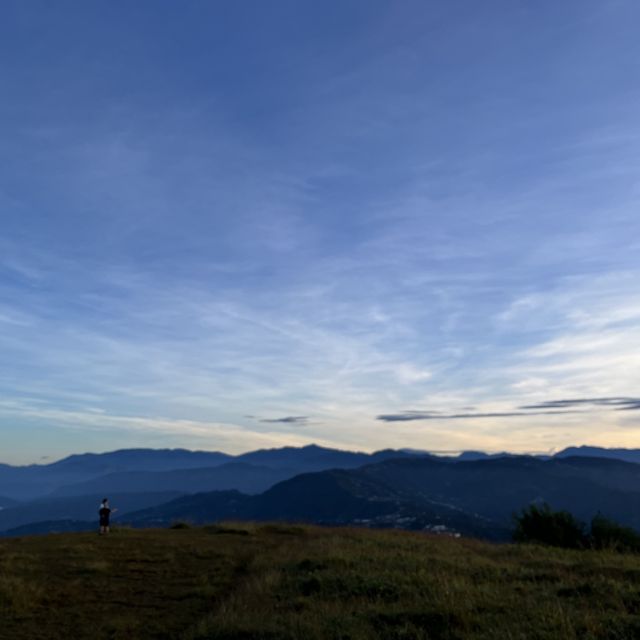 Watching the sunrise at Mt. Yangbew 