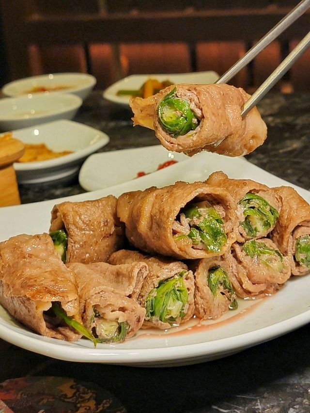 高質韓國餐廳食邪惡即煎韓牛卷
