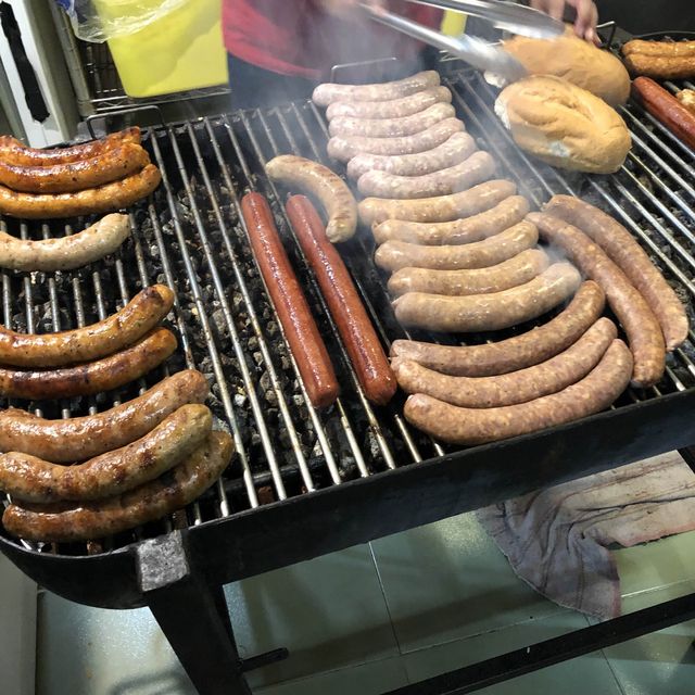 플라야 델 카르멘에서 먹는 핫도그