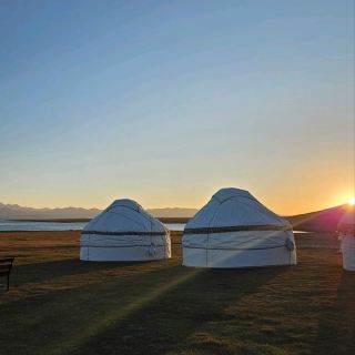 First time staying in a yurt at Song-kul!