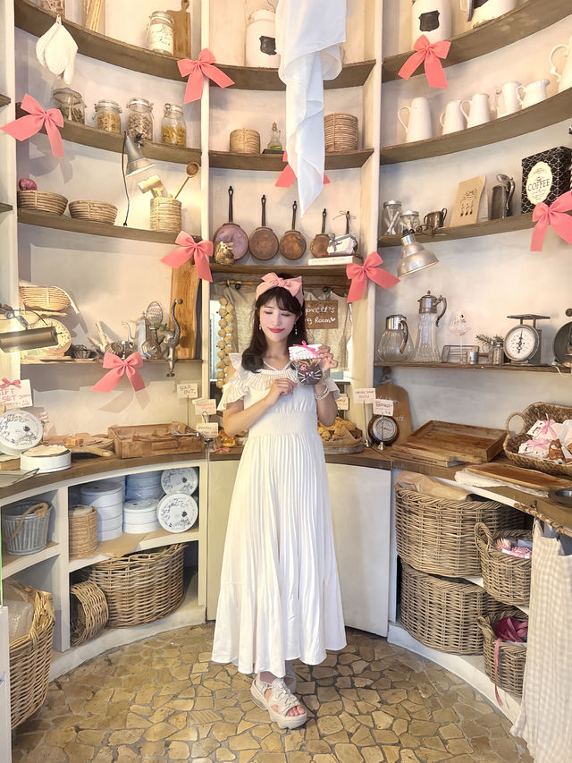 韓国にあるリボンがたくさんのベーカリー🥐🎀