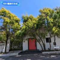 打開白色小屋的紅色大門，台南設計師旅店：8又二分之一