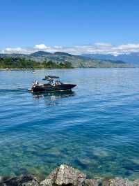 🇨🇭浸在洛桑湖畔悠閒中🚴湖畔踩單車享受謐靜