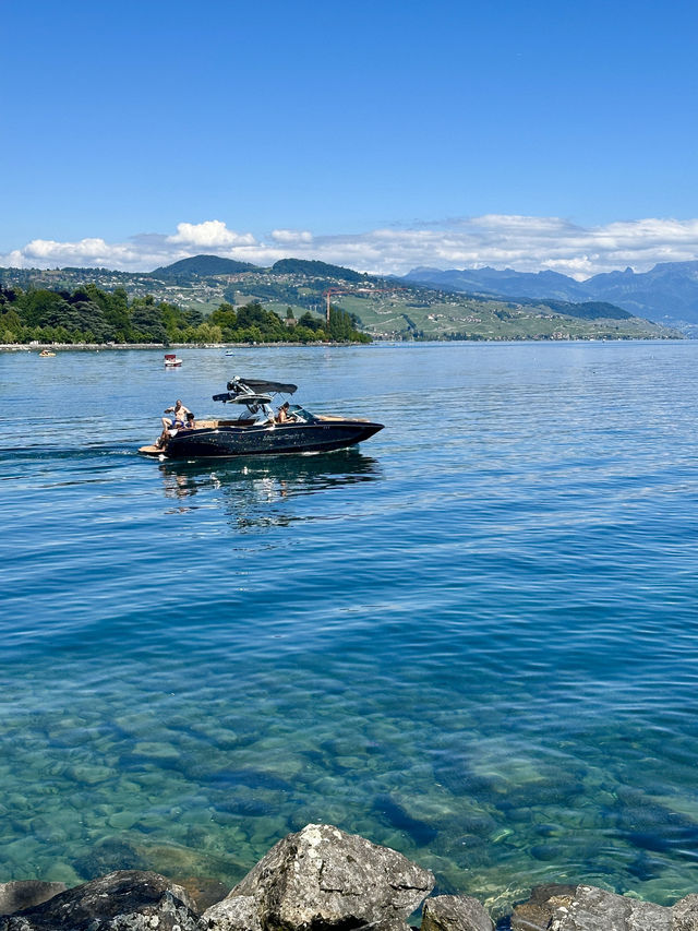 🇨🇭浸在洛桑湖畔悠閒中🚴湖畔踩單車享受謐靜