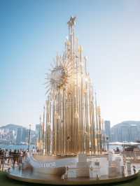 香港｜k11 musea 海邊金光閃閃聖誕太美了