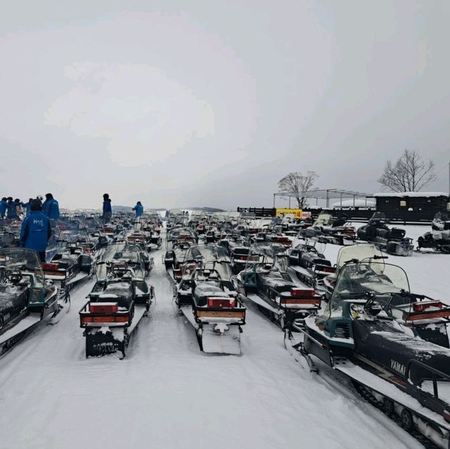 北海道旅遊🥳四季彩之丘雪景打卡熱點💓自駕雪車體驗分享🛞