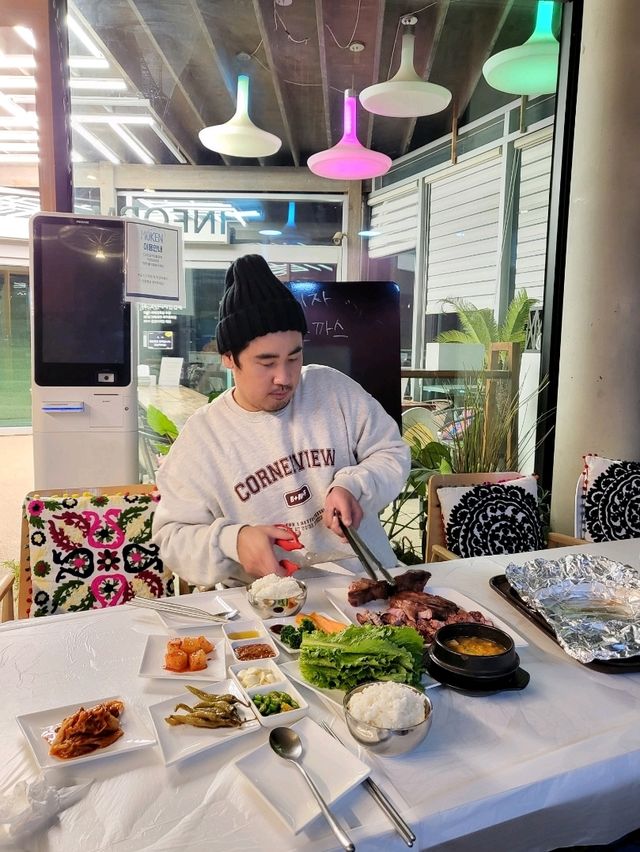 프라이빗 온수풀이 있는 태안 유럽감성숙소