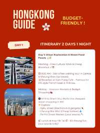 2Days in Hongkong (budget friendly)