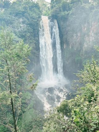 肯尼亞尼亞胡魯魯公園景點：湯姆森瀑布城 Thomsons Falls，適合拍照打卡觀光旅遊，看猴子和瀑布！