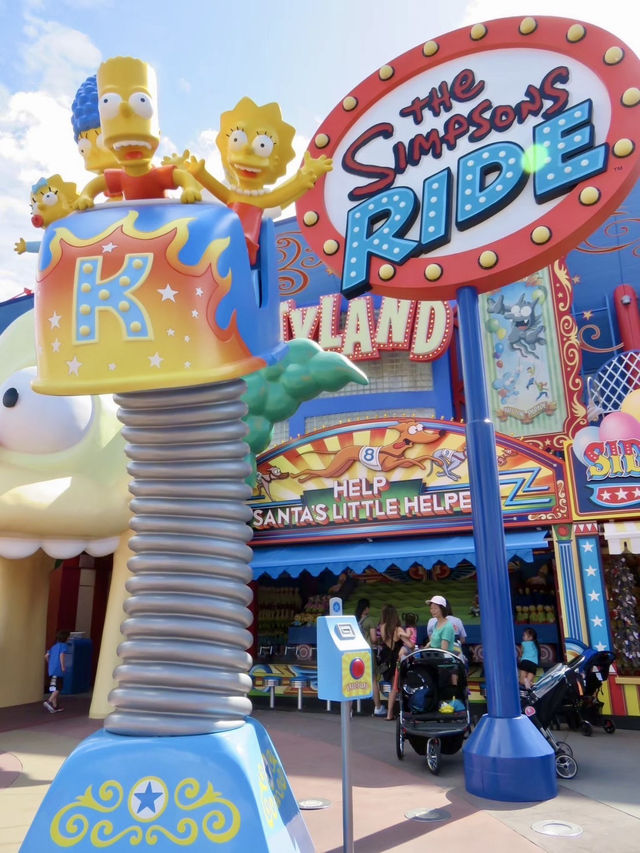 フロリダ🇺🇸シンプソンズのライド🎢