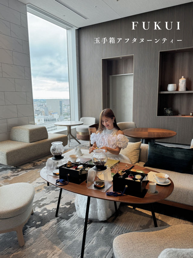 越前漆器を使ったここでしか食べられないアフタヌーンティー🍽