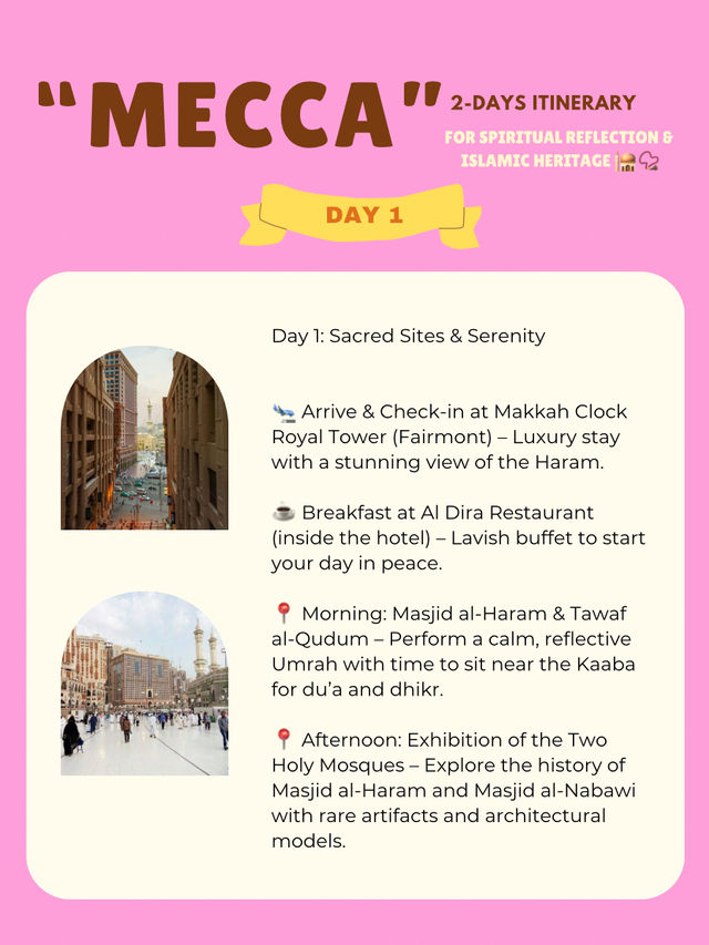 Mecca itinerary 