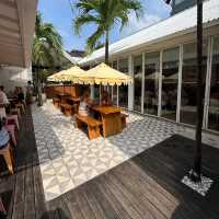 spacious eatery with good service