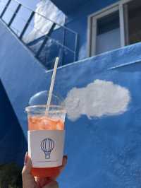 韓国🇰🇷釜山　気球からドリンクを受け取れる雲のような青空カフェ♡
