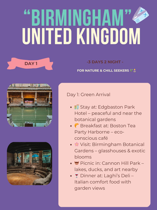 Birmingham 3-days itinerary ❤️