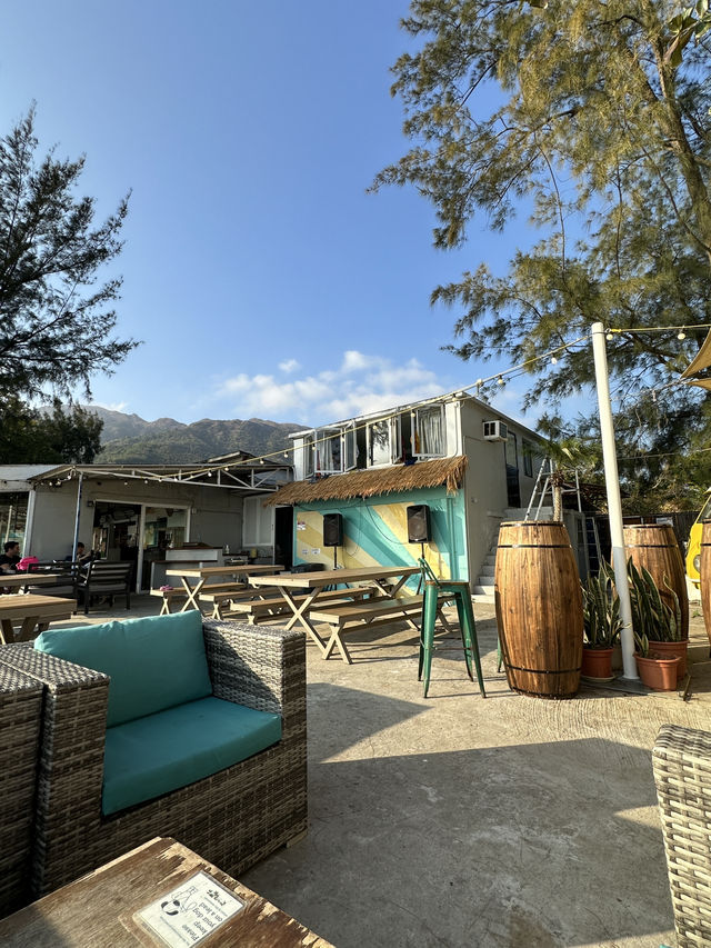 貝澳隱世cafe 🍹漫步沙灘嘆日落美景🌄
