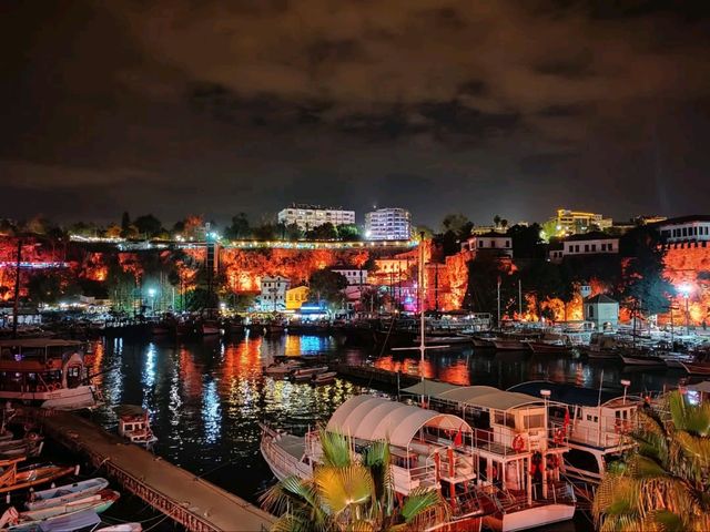 Night Stroll at Antalya’s Old City Harbor