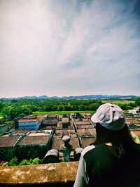 🌾 Scenic View from the Top of Ruishi Diaolou, Jinjiangli