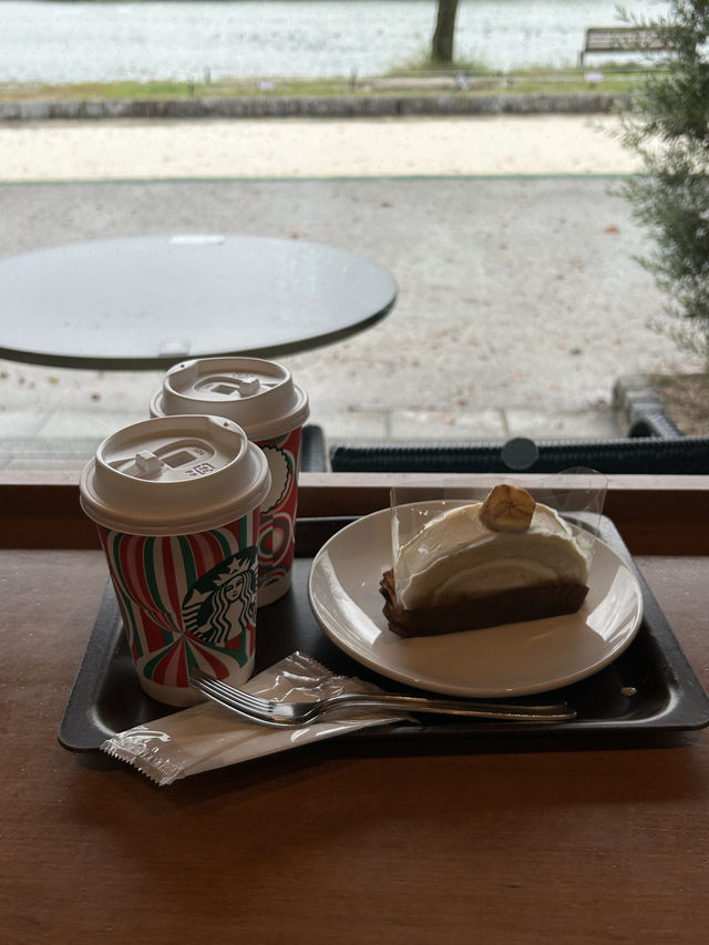 낭만가득🫧후쿠오카 오호리공원 스타벅스🍰디저트 카페 